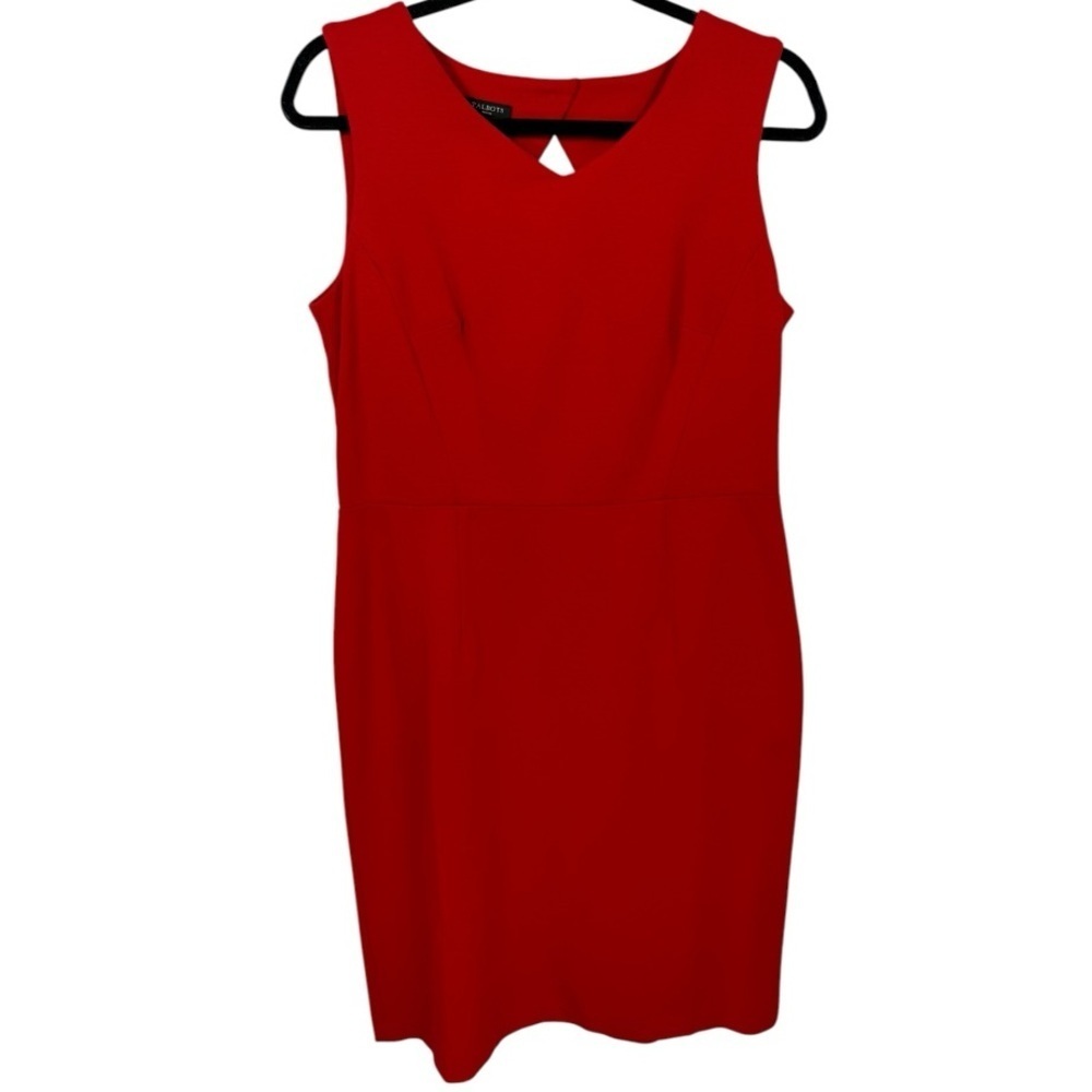 NWT Talbots‎ Classic Red Knit Sheath Dress Size 10P Career Office Work Old Money